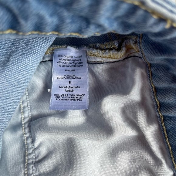 Free Assembly Light Blue Distressed Jean Shorts - Picture 6 of 6